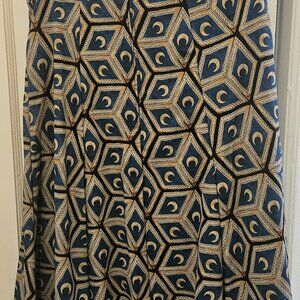 Viva 40s Tulip Skirt in Moon Tiles Print - PUG - Laura Byrnes Hope Morrison - XL